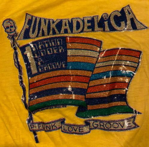 Super Funky T-shirt! made in 🇺🇸 Maat:S, Kleding | Dames, T-shirts, Zo goed als nieuw, Maat 36 (S), Geel, Korte mouw, Ophalen of Verzenden
