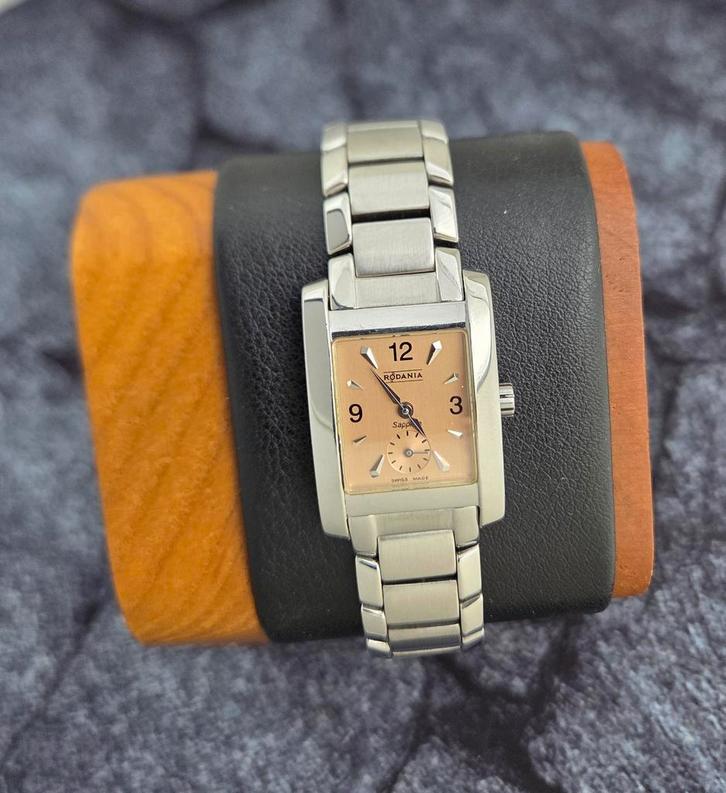 Rodania Sapphire Zwitsers quartz dameshorloge NIEUWSTAAT!, Sieraden, Tassen en Uiterlijk, Horloges | Dames, Zo goed als nieuw