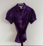 Paarse Dames Blouse - Maat S - Zo Goed Als Nieuw!, Paars, Ophalen of Verzenden, Zo goed als nieuw, Korte mouw