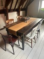 Robuuste Knutseltafel/Eettafel, Huis en Inrichting, Tafels | Eettafels, Gebruikt, 100 tot 150 cm, Ophalen of Verzenden, Vijf personen of meer