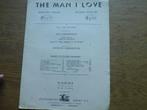 THE MAN I LOVE // DE MAN VOOR MIJ - GRORGE GERSHWIN, Ophalen of Verzenden, Gebruikt, Populair, Accordeon