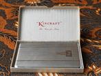 Mooi oud Kingcraft silverplate sigarettenetui uit Engeland.