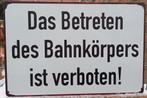 Verboden toegang tot het spoorwegterrein!, Ophalen of Verzenden, Nieuw, Trein, Overige typen