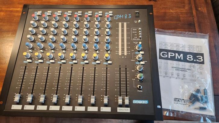 Dateq gpm 8.3, Muziek en Instrumenten, Mengpanelen, Zo goed als nieuw, Ophalen of Verzenden