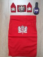 Borstzakhanger-Baret-Kraagemblemen-Onderdesjaal,10bat Natres, Verzamelen, Ophalen of Verzenden, Landmacht, Nederland, Embleem of Badge