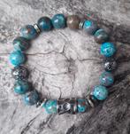Nieuwe Herenarmband van Crazy blue lace Agaat, Overige materialen, Met edelsteen, Blauw, Nieuw