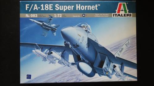 F/A-18E Super Hornet Italeri 1/72, Hobby en Vrije tijd, Modelbouw | Vliegtuigen en Helikopters, Nieuw, Vliegtuig, 1:72 tot 1:144