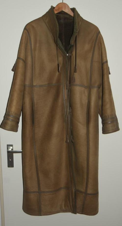 Schitterende Furs-Ettex Paris Lammy coat jas lamswollen leer, Kleding | Dames, Jassen | Winter, Gedragen, Bruin, Ophalen of Verzenden