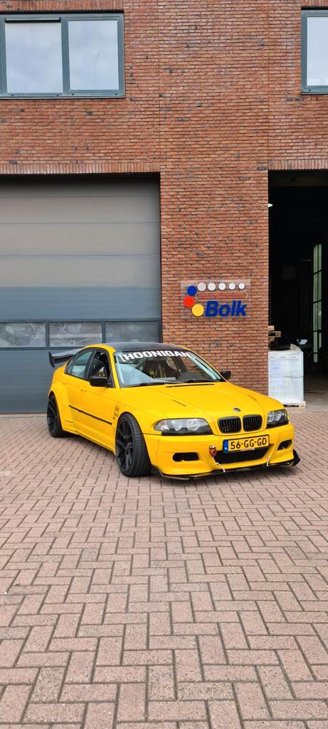 BMW E46 330i turbo. 500pk 600nm, Auto's, BMW, Particulier, 3-Serie, Benzine, Sedan, Handgeschakeld, Overige kleuren, Zwart, Stof