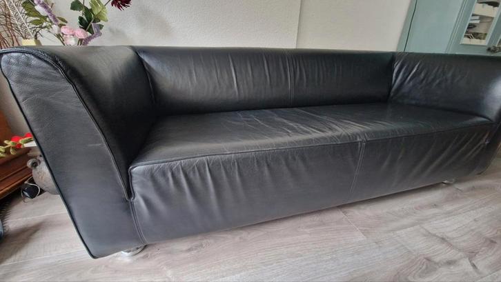 Gelderlander 4800 2,5 zit / zwart leer, Huis en Inrichting, Banken | Bankstellen, Ophalen