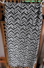 Mooie coupon lap stof zwart wit, 120 cm of meer, Nieuw, Ophalen of Verzenden, Katoen