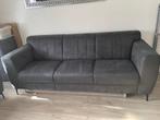 Grijze Stoffen Driezitsbank (2x), Ophalen, Gebruikt, Driepersoons, 75 tot 100 cm