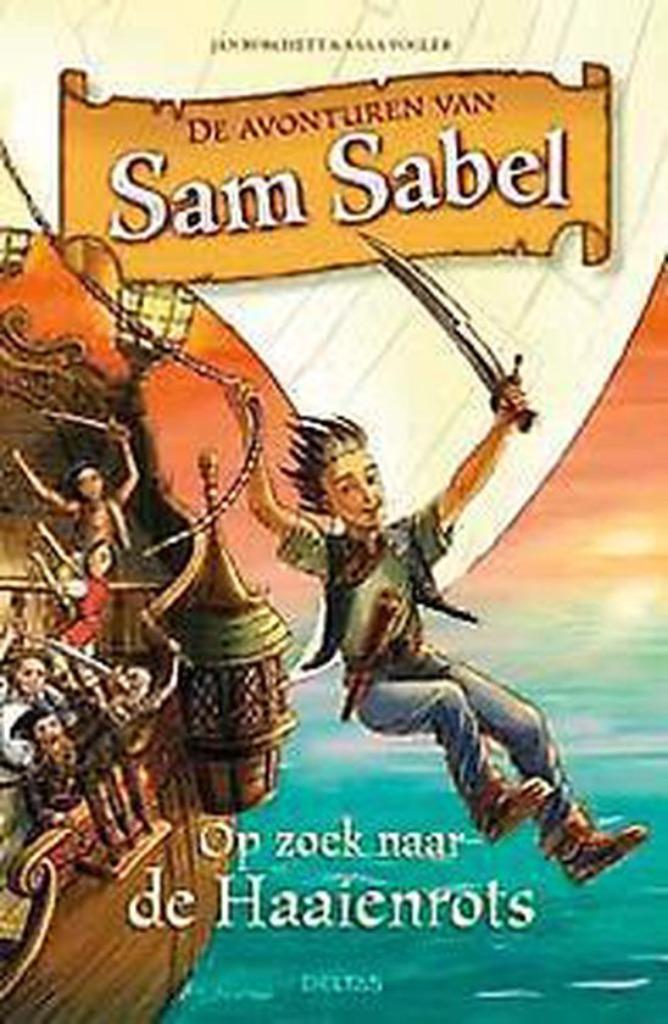 De avonturen van Sam Sabel Op zoek naar de haaienrots, Boeken, Kinderboeken | Jeugd | 10 tot 12 jaar, Zo goed als nieuw, Fictie