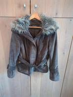 Dames jas met bontkraag, Bruin, Ophalen of Verzenden, Zo goed als nieuw, Principles