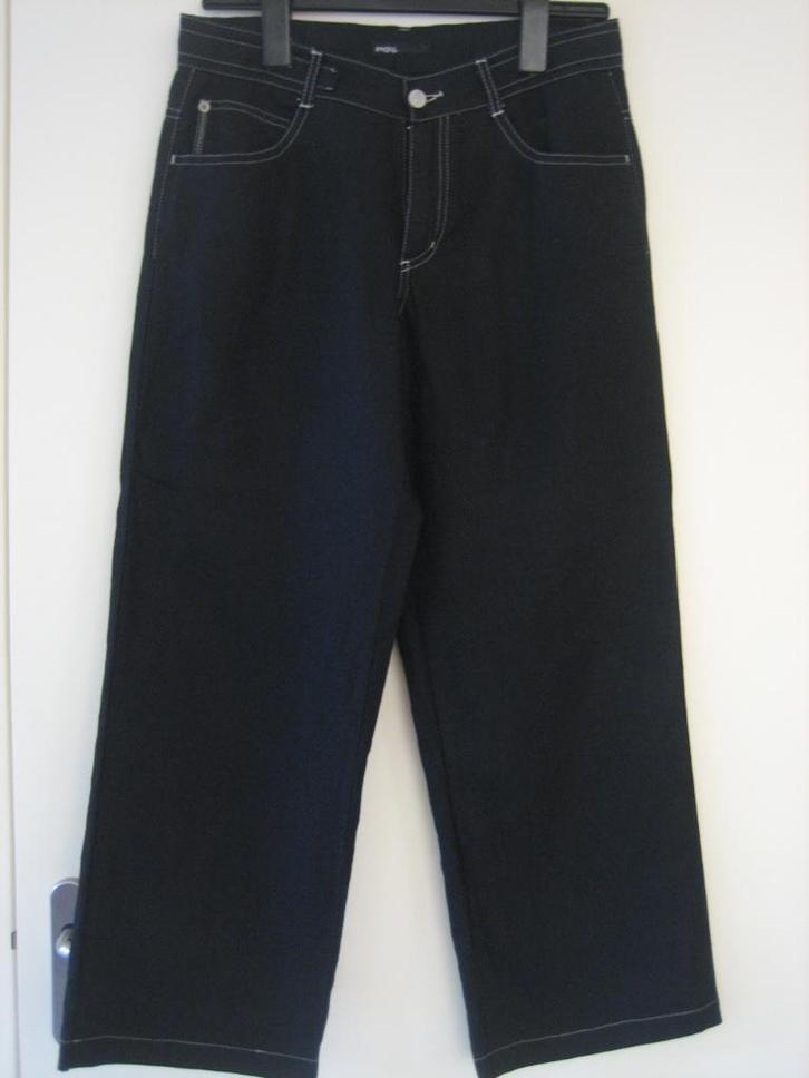Zwarte 7/8 linnen pantalon ANGELS, type LILLY, 36 snazzeys, Kleding | Dames, Broeken en Pantalons, Zo goed als nieuw, Maat 36 (S)