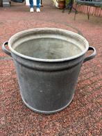Zink plantenbak / emmer, Gebruikt, Rond, Tuin, Minder dan 40 cm