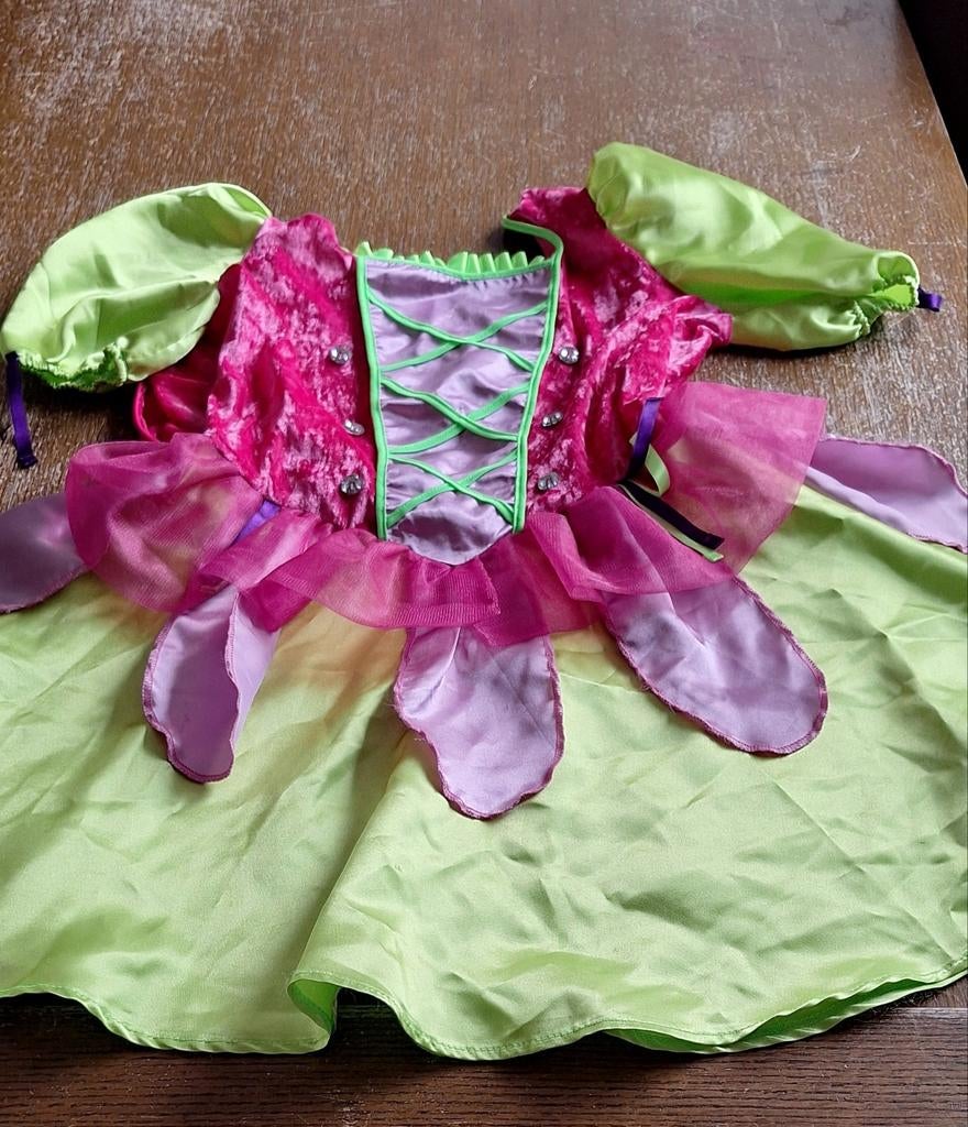 Feeën jurk carnaval maat 164 (valt als 146), Ophalen, Zo goed als nieuw, 146 t/m 152, Meisje