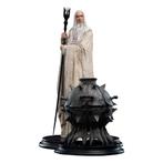 Weta LOTR Statue Saruman and Fire of Orthanc Classic Excl.