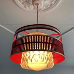 jaren 60 vintage hanglamp, Gebruikt, Vintage, Ophalen of Verzenden, Glas