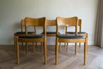 Deense mid century stoelen van Niels Koefoed voor Hornslet, Huis en Inrichting, Stoelen, Ophalen, Zwart, Mid-century, vintage, koefoed, deens, retro, teak