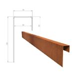 cortenstalen border rand, Tuin en Terras, Ophalen, Overige materialen, Border, Minder dan 25 cm