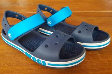 Crocs sandalen blauw met klittenbandsluiting maat 30-31 C13