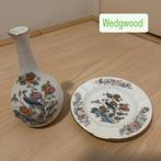 Wedgwood Kutani Crane bone china Vaas & Bakje Set, Ophalen of Verzenden