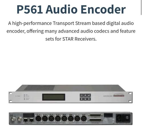Internationale datacasting professionele IP audio encoder, Telecommunicatie, Datacommunicatie en VoIP, Zo goed als nieuw, Ophalen of Verzenden
