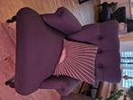 Fauteuil donkerblauw stijlvol landelijk., Huis en Inrichting, Fauteuils, Ophalen, Hout, 75 tot 100 cm, 75 tot 100 cm