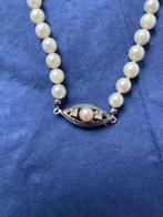 PARELCOLLIER zilveren slot en OORSTEKERS, Ophalen of Verzenden, Zilver, Hanger