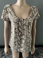 ZGAN t-shirt, bruin/beige, maat 40/42, Beige, Maat 42/44 (L), Ophalen of Verzenden, Zo goed als nieuw