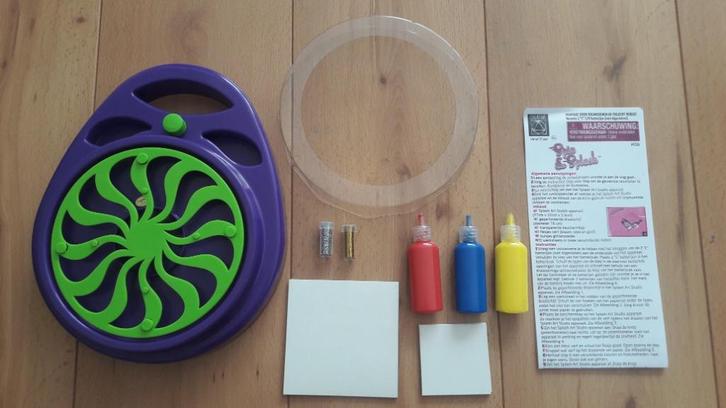 Knutselset / verf machine Spin & splash, Kinderen en Baby's, Speelgoed | Educatief en Creatief, Gebruikt, Knutselen, Ophalen