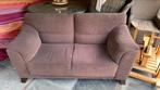 Bruine tweezits bank, Huis en Inrichting, Banken | Bankstellen, Ophalen, Gebruikt, 150 tot 200 cm, Tweepersoons