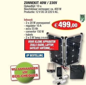 Zonnekit, offgrid  beschikbaar voor biedingen