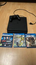 Ps4 slim 500 gb met 3 spellen, Spelcomputers en Games, Ophalen, Zo goed als nieuw, Met 1 controller, Slim