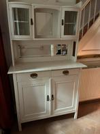 Vinted buffetkast wit met facet geslepen ruitjes, Huis en Inrichting, Ophalen, Gebruikt, 100 tot 150 cm, 100 tot 150 cm