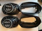 SIGNAT ovale speakers PP-cone 6 x 9 inch + houders (GOLF 3), Auto diversen, Ophalen of Verzenden, Gebruikt