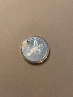 Verzilverde herdenkingsmunt 25 jaar Euro, Postzegels en Munten, Munten | België, Ophalen of Verzenden, Zilver, Losse munt