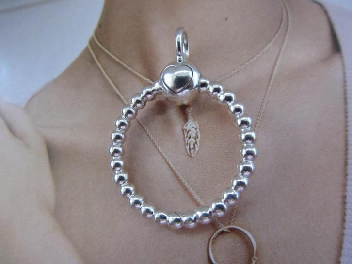 Pandora moments o hanger, Sieraden, Tassen en Uiterlijk, Bedels, Nieuw, Pandora, Zilver, 1 bedel, Verzenden
