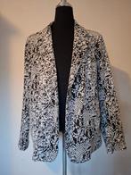 XL Collectie blazer met slangenprint - Zwart/wit, Anneonline, Steenbergen, Shop@wesell4u.nl, Zwart
