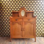 Prachtige eikenhouten dressoir, Ophalen, 100 tot 150 cm, Zo goed als nieuw, Minder dan 100 cm
