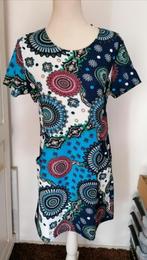 SUPER LEUK jurkje met trendy kleuren en print mt. M/L -NIEUW, Maat 38/40 (M), Overige kleuren, Nieuw, Ophalen of Verzenden