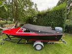 Polyester boot (geen vaarbewijs nodig), Watersport en Boten, Motorboten en Motorjachten, Ophalen, 10 tot 30 pk, Gebruikt, Tot 6 meter