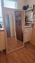 Grote houten spiegel, Huis en Inrichting, Ophalen, Zo goed als nieuw, 75 tot 100 cm, 150 tot 200 cm