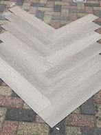 <in prijs verlaagd>  Pvc visgraad dryback grijs eiken 81m2, Huis en Inrichting, Stoffering | Vloerbedekking, Ophalen, 75 m² of meer