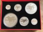 Year of the ox 2009 zilveren munten set 1/2 oz t/m 1 kilo, Ophalen, Zilver