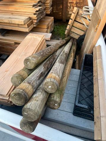 7x Dikke Boompalen - 2,5m beschikbaar voor biedingen