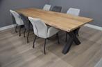 Industriële acacia eettafel 300 cm - Industriële acacia eett, Vijf personen of meer, Metaal, Rechthoekig, Nieuw