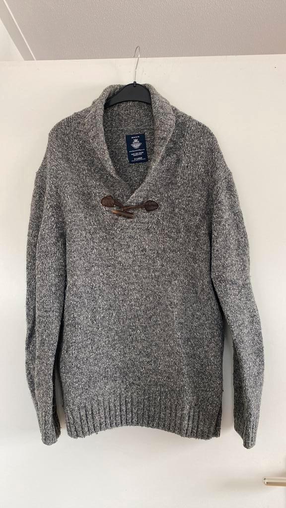 Stoere goed gedragen Gant trui, Kleding | Heren, Truien en Vesten, Gedragen, Maat 56/58 (XL), Grijs, Ophalen of Verzenden