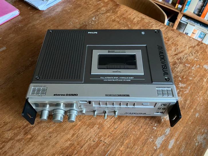 Philips Audiovisual D6920 Portable Stereo Cassette Recorder, Audio, Tv en Foto, Cassettedecks, Enkel, Philips, Tiptoetsen, Tape counter